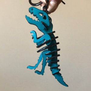 RARE** Rexy Coach keychain in blue